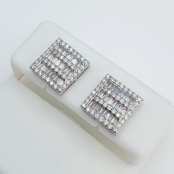 "925 Sterling Silver Cubic Zirconia Earrings, U19254820 - Picture 5 of 11